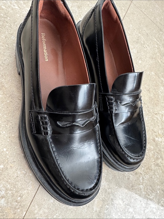 Reformation Shoes - Reformation Black Agathea Loafers